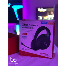 Load image into Gallery viewer, HyperX HeadSet Cloud Flight S Wireless | Wireless Gaming Grade Headset | 7.1 Surround Sound | Qi Enabled Wireless Charging | Renewed
