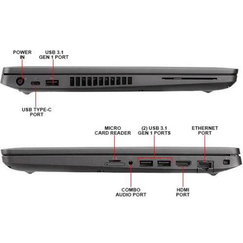 Dell Latitude 5400 – 14" / Core i5 (8th Gen) / 8GB / 256GB SSD – English Keyboard – Black